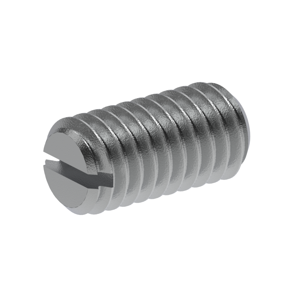 Metric ISO Flat Point Slotted Set Screws
