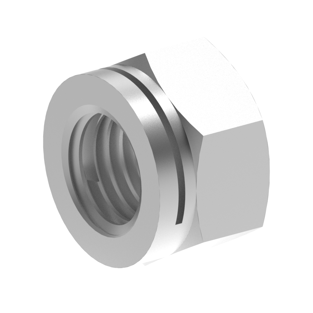 Metric DIN Slit Locking Hex Nut