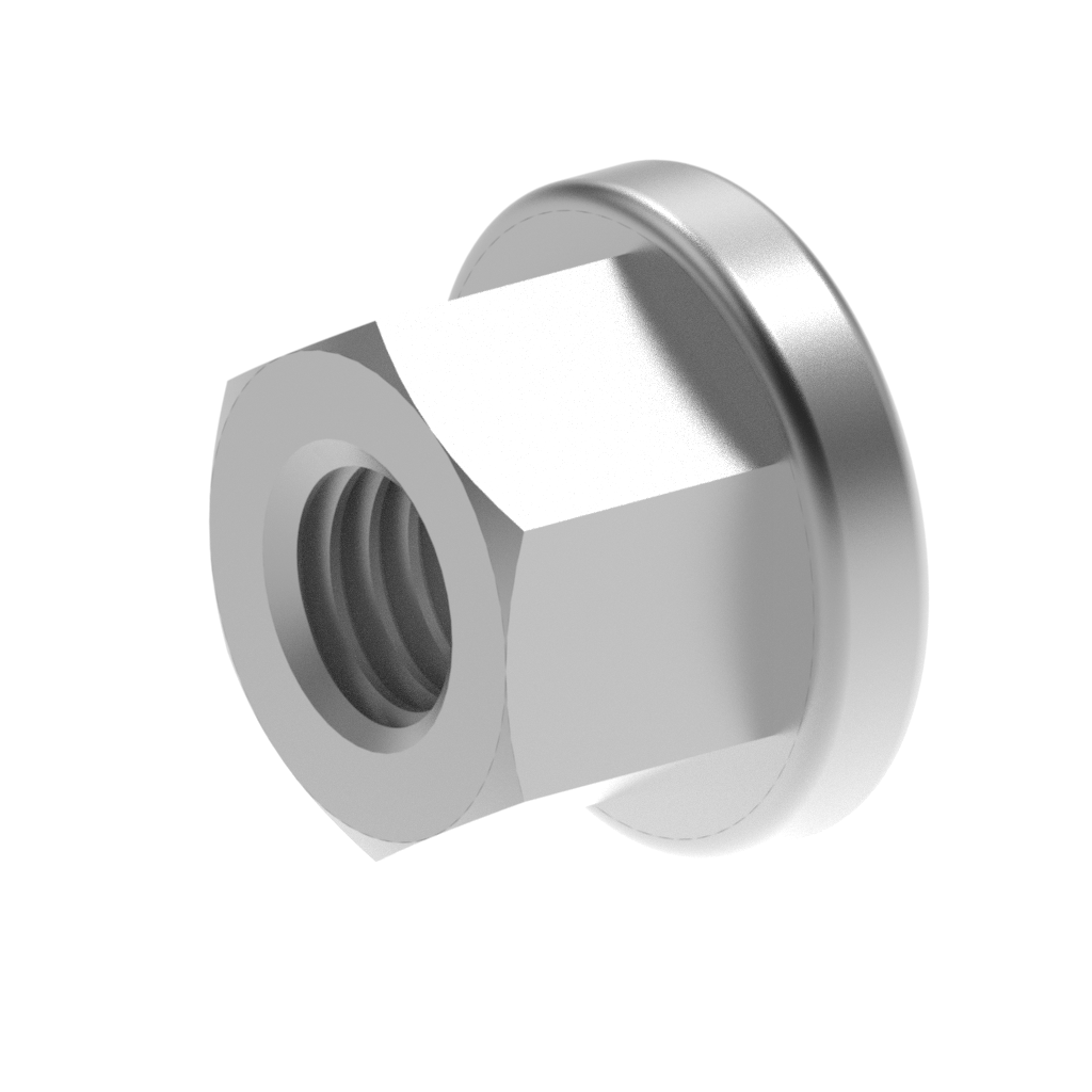 Metric DIN Tall Collar Flange Nut