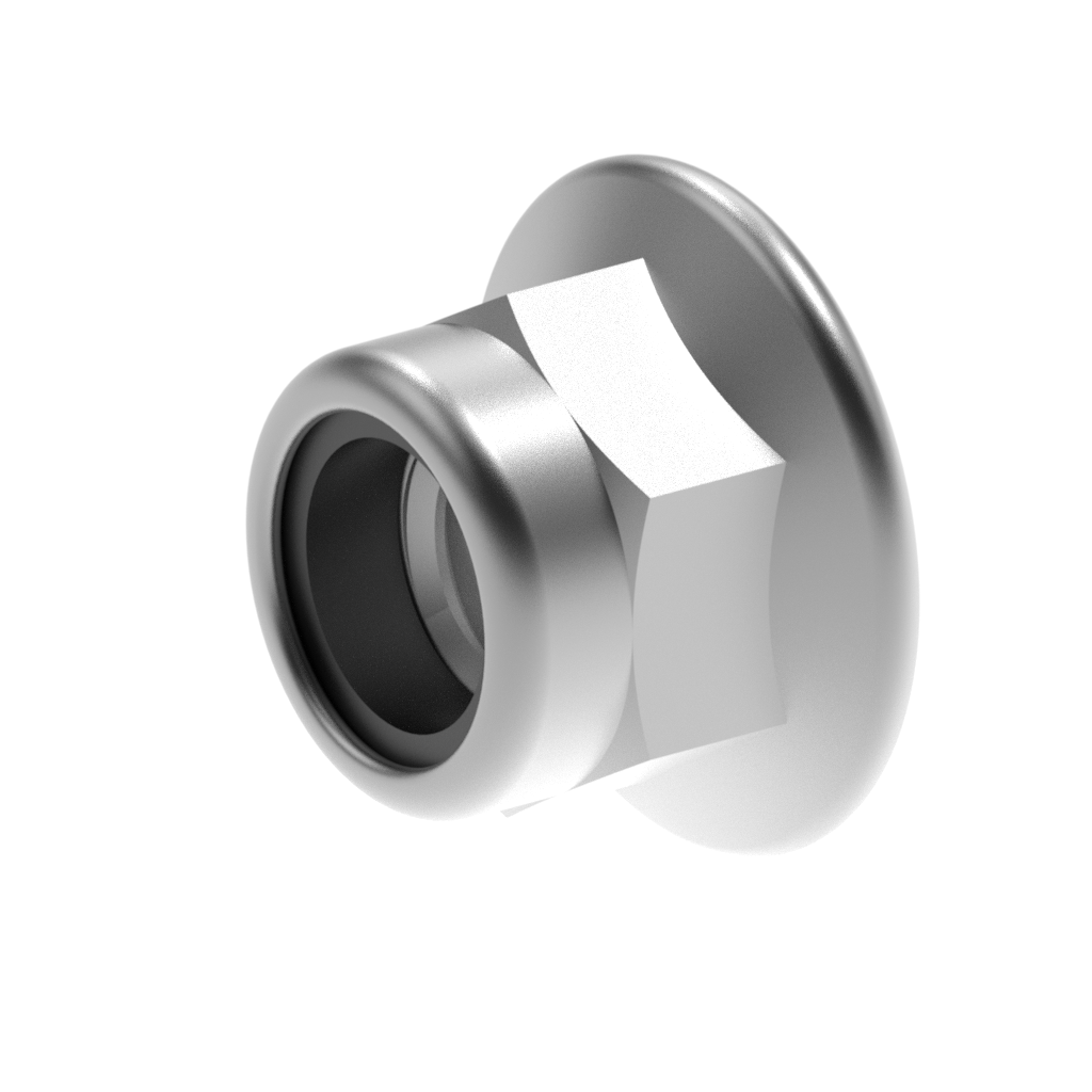Metric DIN Serrated Nylon Flange Nut