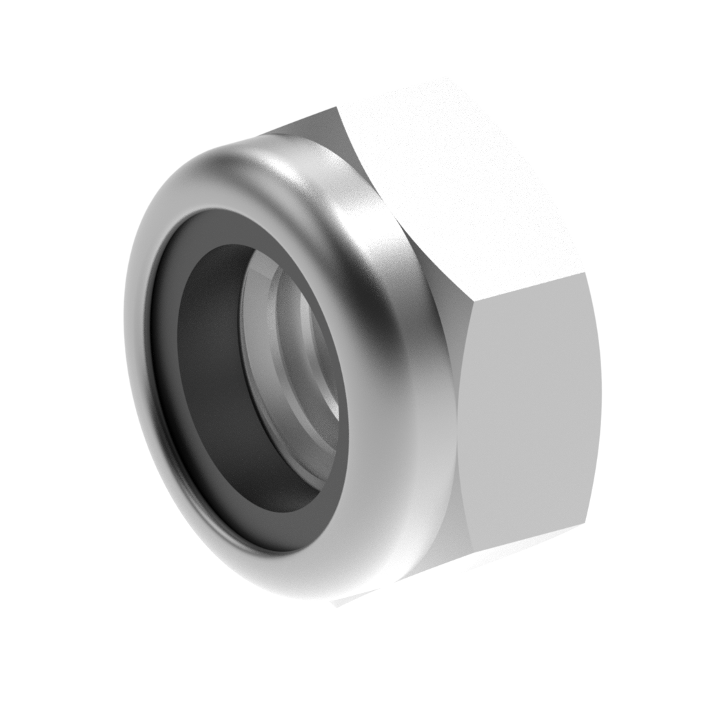Metric DIN Thin Nylon Locking Nut LH