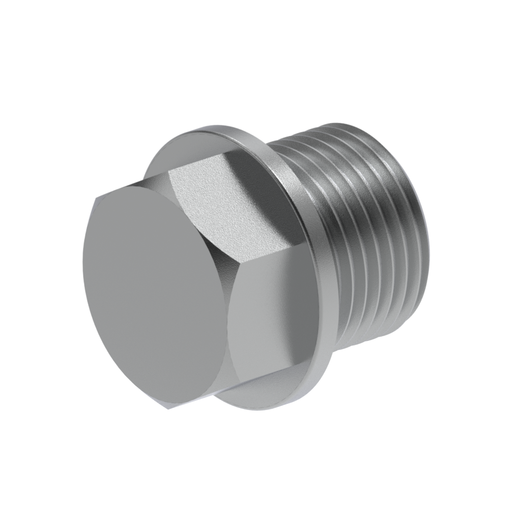 Metric DIN External Hex Drain Plug BSPP