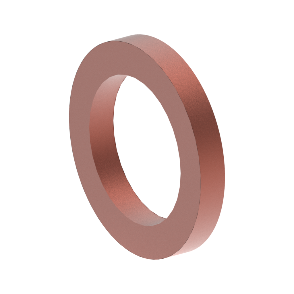 Metric DIN Flat Copper Gasket Washer