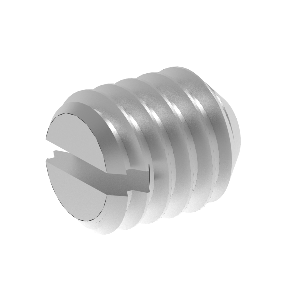 Metric DIN Headless Slotted Cup Point Set Screw