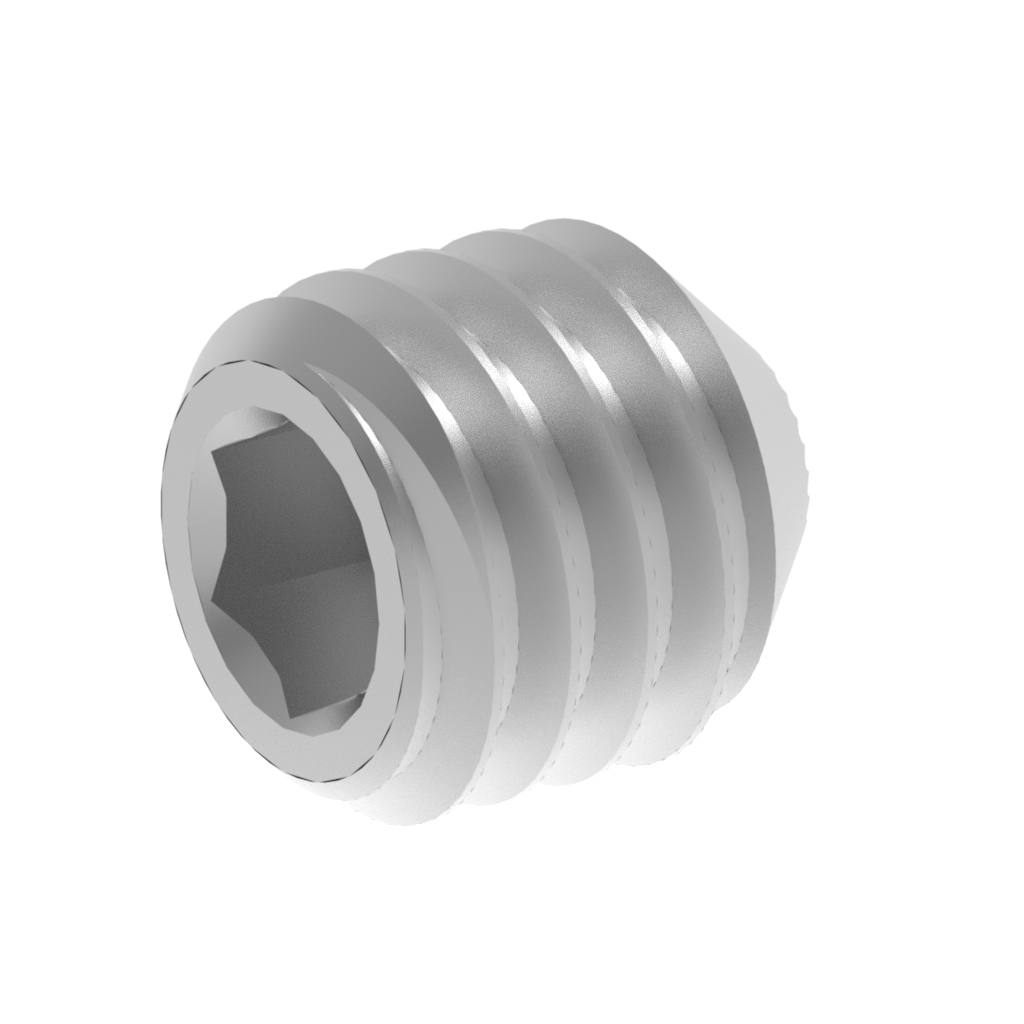Metric ISO knurled Cup Socket Set Screws